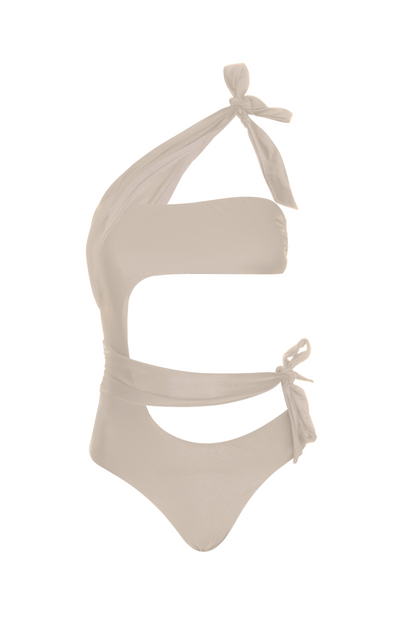 Cannes cut out one piece nude 