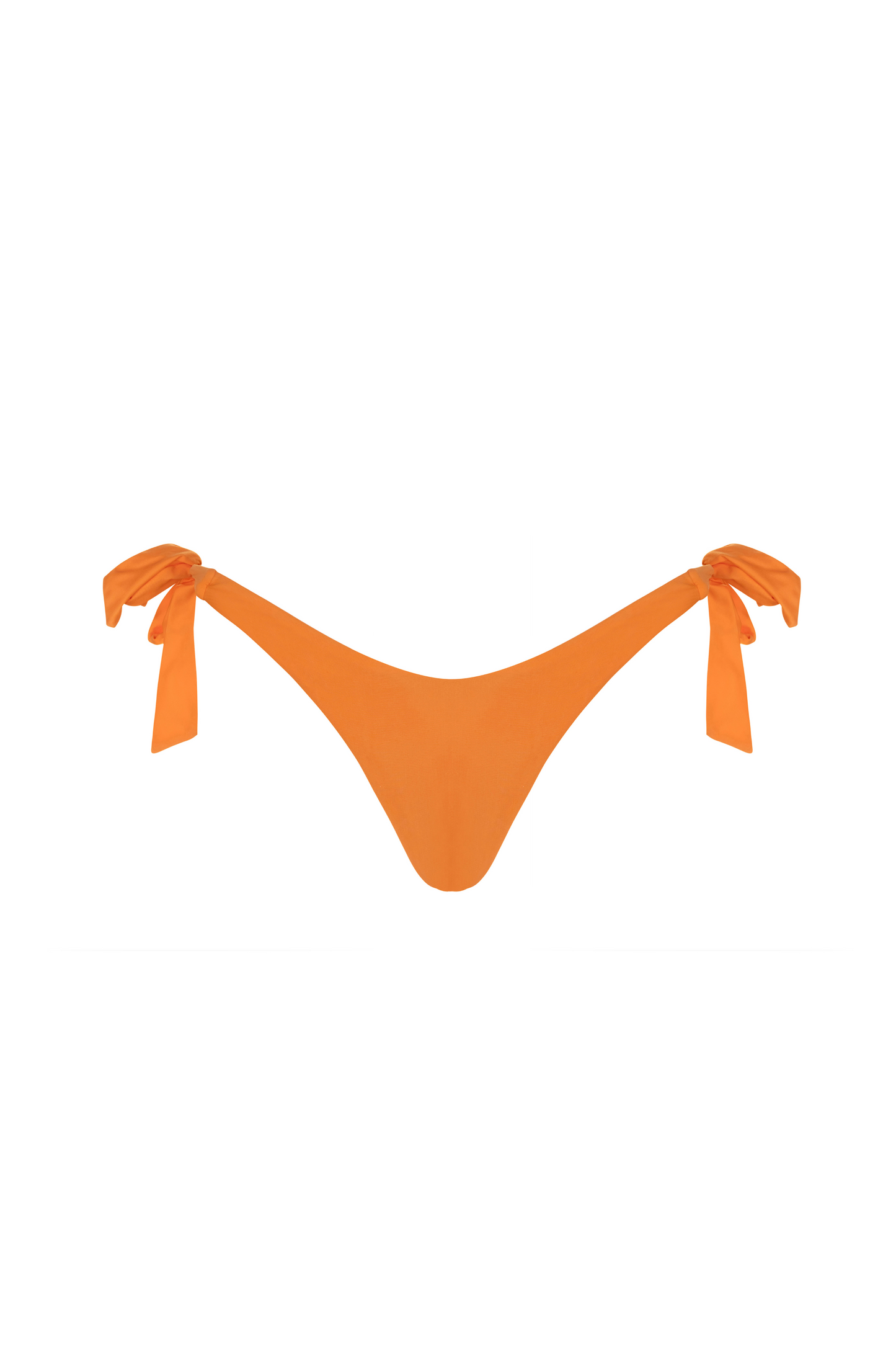 Women’s Orange tie side Brazilian bikini bottoms 