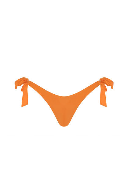 Women’s Orange tie side Brazilian bikini bottoms 