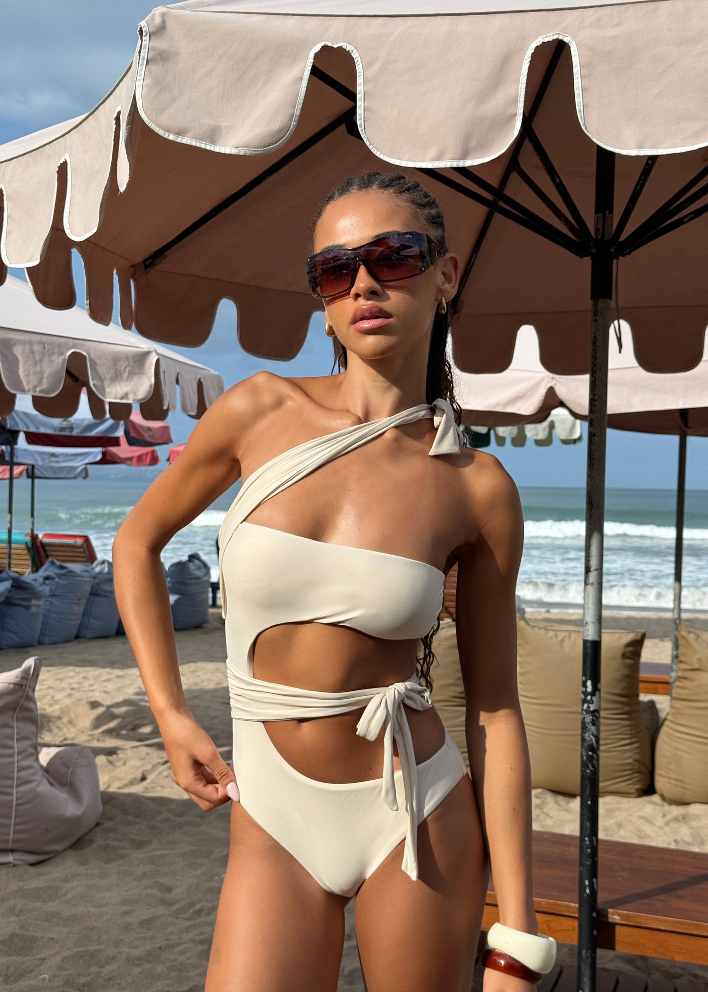 CANNES Cut Out One Piece - Coconut