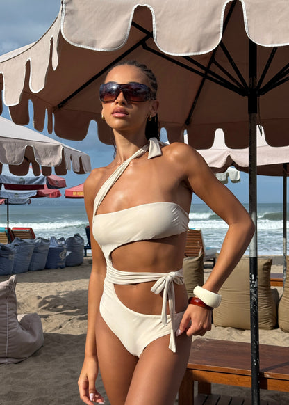 CANNES Cut Out One Piece - Coconut