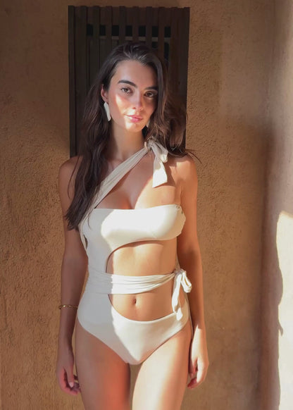 CANNES Cut Out One Piece - Coconut